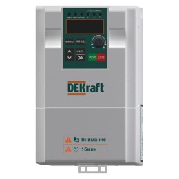 DEKV060G3R7T4B | Преобразователь частоты DEKV060-3.7кВт 3 фазы 380В с торм. модулем DEKraft