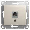 GSL000981K | GLOSSA РОЗЕТКА компьютерная RJ45 кат.5Е, механизм, МОЛОЧНЫЙ Systeme Electric