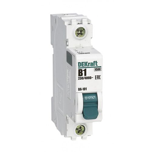 11001DEK | Авт. выкл. 1Р 1А х-ка B ВА-101 4,5кА DEKraft

