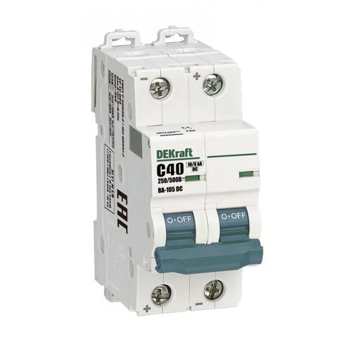 13395DEK | Авт. выкл. 2P 40A х-ка C 500В DC ВА-105 DEKraft
