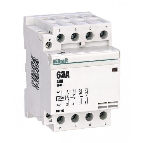 18074DEK | Модульный контактор 4НО 32А 230В МК-103 DEKraft
