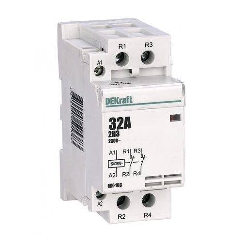 18080DEK | Модульный контактор 2НЗ 40А 230В МК-103 DEKraft
