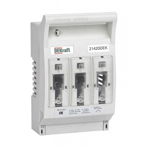 21420DEK | ПВР горизонтальный 160А 3ф отключение_ПВР-102 DEKraft
