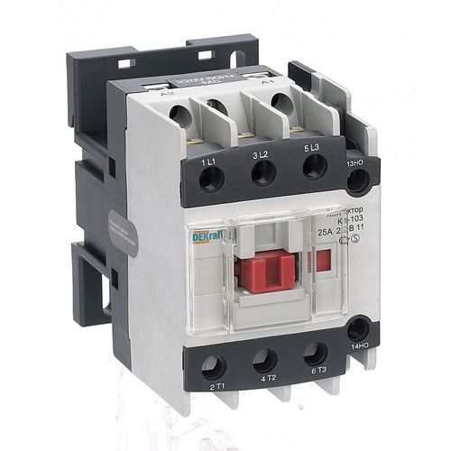 22116DEK | Контактор 25А 36В АС3 1НО+1НЗ КМ-103 DEKraft DEKraft
