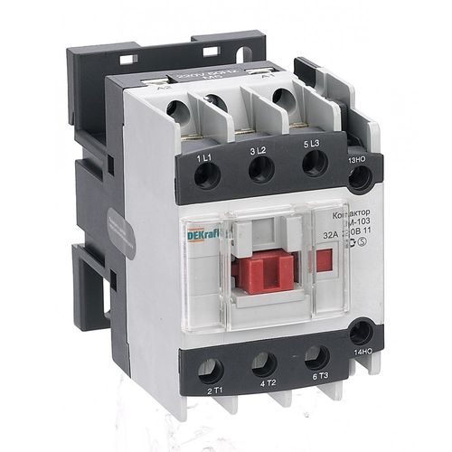 22123DEK | Контактор 32А 220В АС3 1НО+1НЗ КМ-103 DEKraft DEKraft
