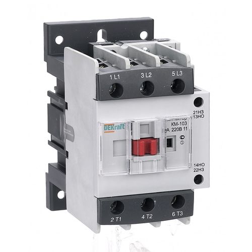 22133DEK | Контактор 50А 220В АС3 1НО+1НЗ КМ-103 DEKraft DEKraft
