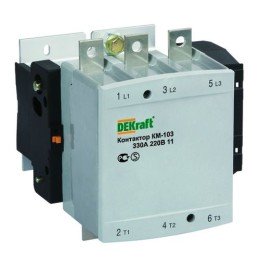 22163DEK | Контактор 400А 380В АС3 1НО+1НЗ КМ-103 DEKraft DEKraft
