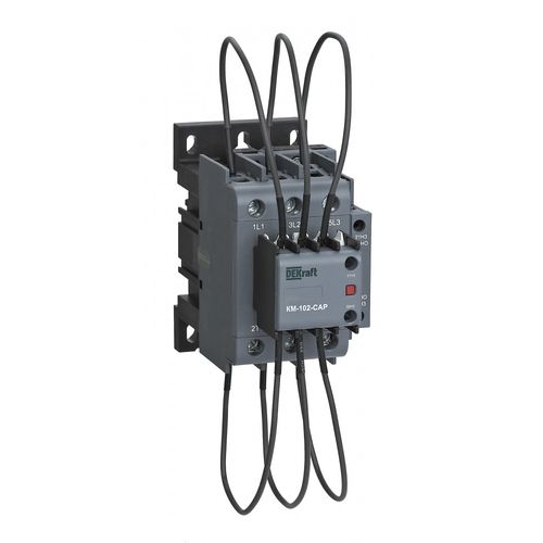 22462DEK | Контактор конденсаторый 50кВАр, 220/230В, AC6b, 2НО1НЗ серии КМ-102-CAP DEKraft DEKraft
