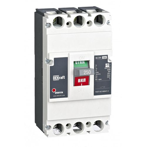 22716DEK | Автоматический выключатель 3P 200А 35кА 7In ВА-304L DEKraft
