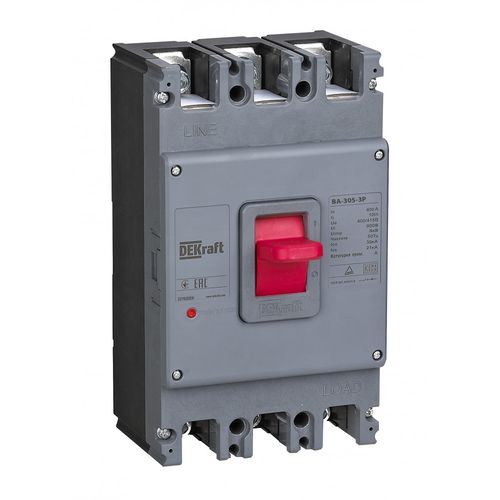22819DEK | Силовой авт. выкл. для защиты двиг. 3P 250А 50кА ВА-305 DEKraft
