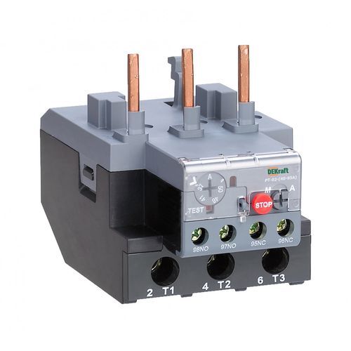 23173DEK | Реле тепловое для контакторов 40А-95А 12.0А-18.0А DEKraft
