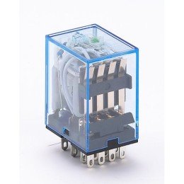 23233DEK | Промежуточное реле 4 конт. с инд. LED 3А 24В DC ПР-1 DEKraft
