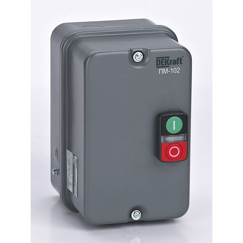 23608DEK | Пускатель электромагнитный 18А AC110В 50/60Гц в металлической оболочке DEKraft
