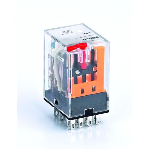 23819DEK | Промежуточное реле 4 конт. с LED инд. и TEST функ. 3А 12В AC ПР-102 DEKraft
