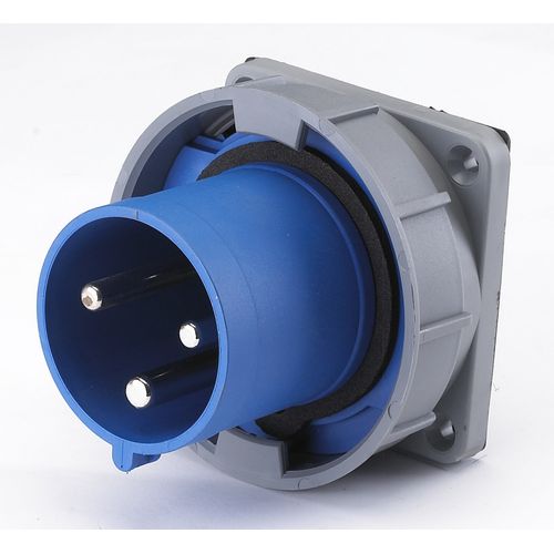 26065DEK | Вилка щитовая 633 2Р+РЕ 63А 220В IP67 ВЩ-102 DEKraft
