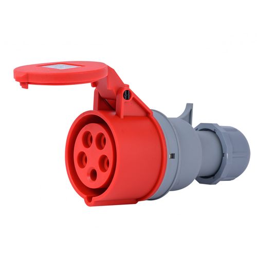 26135DEK | Розетка перен. 3Р+РЕ+N 32А 380В IP44 РП-103 DEKraft
