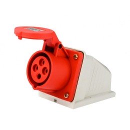 26192DEK | Розетка стац. 3Р+РЕ 16А 380В IP44 РС-103 DEKraft
