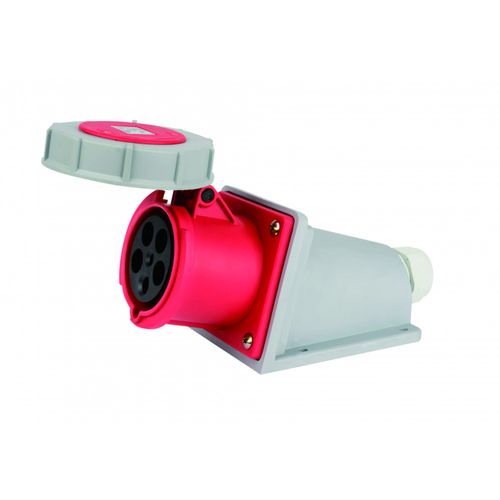 26206DEK | Розетка стац. 3Р+РЕ+N 63А 380В IP67 РС-103 DEKraft
