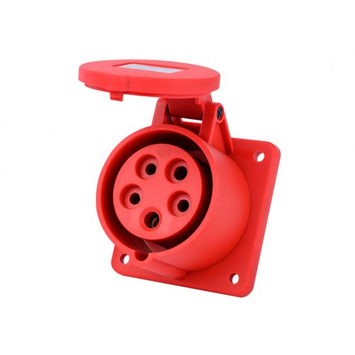 26265DEK | Розетка для скрытой проводки 3Р+РЕ+N 32А 380В IP44 РЩ-103 DEKraft
