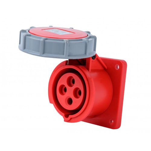 26271DEK | Розетка для скрытой проводки 3Р+РЕ 32А 380В IP67 РЩ-103 DEKraft
