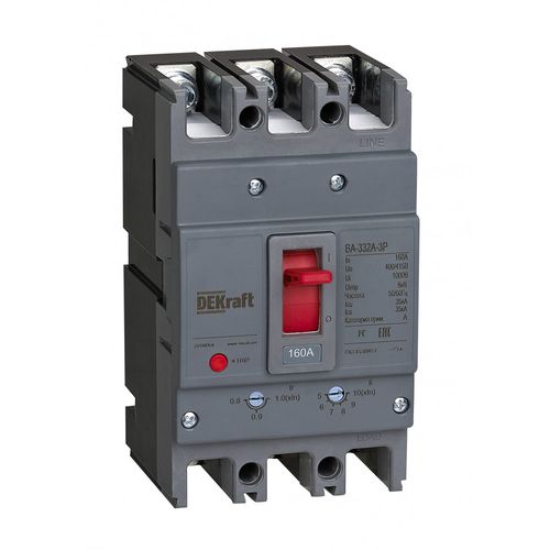 28103DEK | Силовой авт. выкл. 3P 50A 35кА ВА-332А DEKraft
