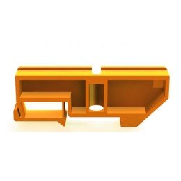 32250DEK | Изолятор нулевой шины на DIN-рейку 35мм ЖЕЛТЫЙ ИД-101 DEKraft
