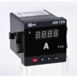 50332DEK | Амперметр цифровой 96x96мм трехфазный, вход 5А, LED-дисплей АМ-96D DEKraft
