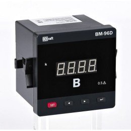 50359DEK | Вольтметр цифровой 72x72мм трехфазный, вход 100В, выход DO, LED-дисплей ВМ-72D DEKraft
