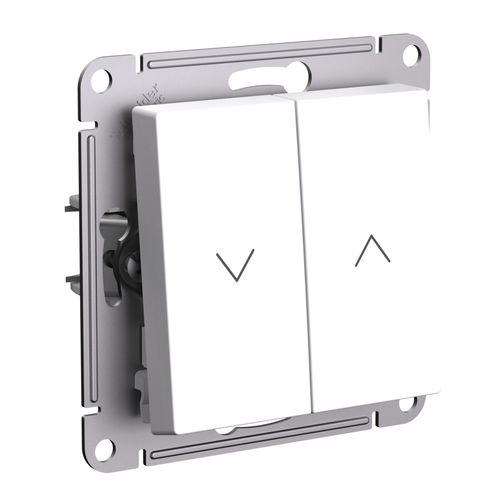 ATN000119 | ATLASDESIGN 2-клавишный ВЫКЛЮЧАТЕЛЬ ДЛЯ ЖАЛЮЗИ, 2х сх.4, 10А, мех., БЕЛЫЙ Systeme Electric
