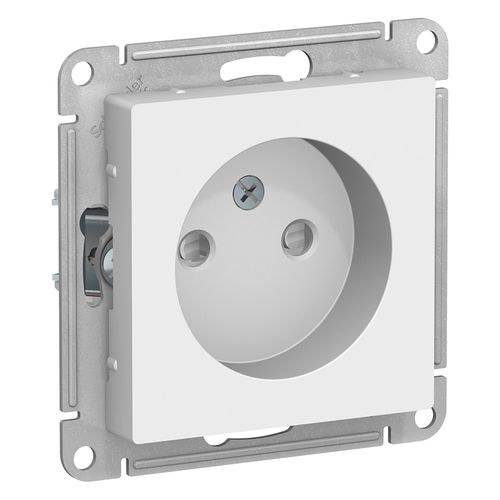 ATN000149 | ATLASDESIGN РОЗЕТКА без заземления со шторками, 16А, механизм, БЕЛЫЙ Systeme Electric
