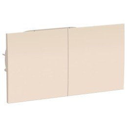 ATN000228 | ATLASDESIGN РОЗЕТКА двойн. с заземл.со штор.со сдвиж. крышк, 16А, в сборе, БЕЖ Systeme Electric