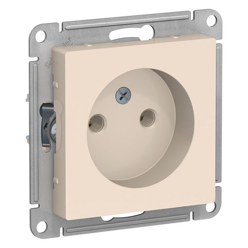 ATN000241 | ATLASDESIGN РОЗЕТКА без заземления без шторок, 16А, механизм, БЕЖЕВЫЙ Systeme Electric
