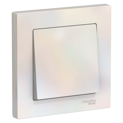 ATN000412 | ATLASDESIGN 1-клавишный ВЫКЛЮЧАТЕЛЬ, сх.1, 10АХ, в сборе, ЖЕМЧУГ Systeme Electric
