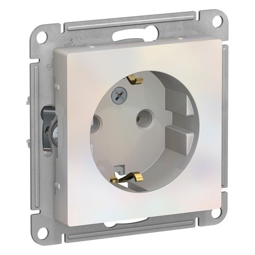 ATN000443 | ATLASDESIGN РОЗЕТКА с заземлением, 16А, механизм, ЖЕМЧУГ Systeme Electric

