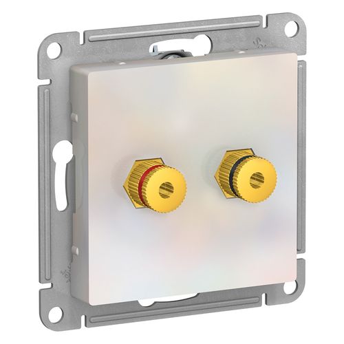 ATN000487 | ATLASDESIGN АУДИОРОЗЕТКА двойная, ЖЕМЧУГ Systeme Electric

