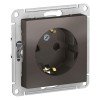 ATN000645 | ATLASDESIGN РОЗЕТКА с заземлением со шторками, 16А, механизм, МОККО Systeme Electric