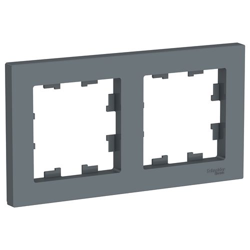 ATN000702 | ATLASDESIGN 2-постовая РАМКА, универсальная, ГРИФЕЛЬ Systeme Electric
