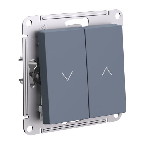 ATN000719 | ATLASDESIGN 2-клавишный ВЫКЛЮЧАТЕЛЬ ДЛЯ ЖАЛЮЗИ, 2х сх.4, 10А, мех., ГРИФЕЛЬ Systeme Electric
