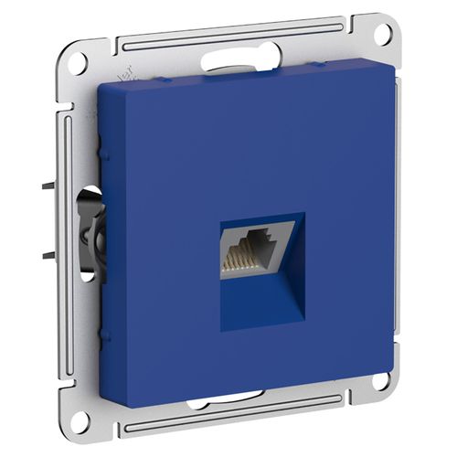 ATN001183 | ATLASDESIGN РОЗЕТКА компьютерная RJ45, кат. 5Е, механизм, АКВАМАРИН Systeme Electric
