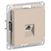 ATN001286 | ATLASDESIGN РОЗЕТКА компьютерная RJ45, кат. 6A, механизм, ПЕСОЧНЫЙ Systeme Electric
