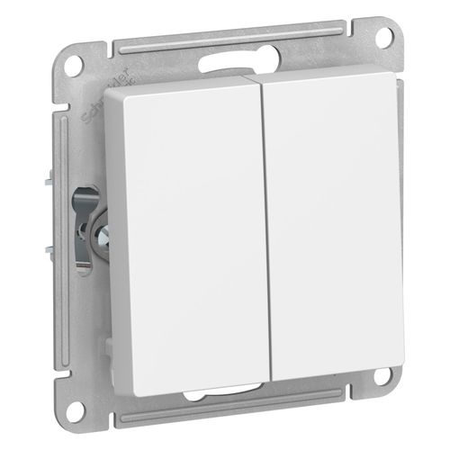ATN001351 | ATLASDESIGN 2-клавишный ВЫКЛЮЧАТЕЛЬ, сх.5, 10АХ, механизм, ЛОТОС Systeme Electric
