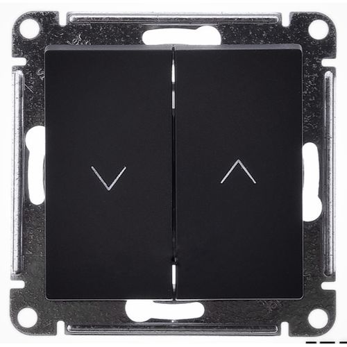 ATN001419 | ATLASDESIGN 1-клавишный ВЫКЛЮЧАТЕЛЬ 2-полюсный, 10А, мех., БАЗАЛЬТ Systeme Electric

