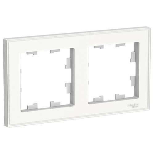 ATN200102 | ATLASDESIGN ART 2-постовая РАМКА, БЕЛЫЙ Systeme Electric
