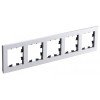 ATN312105 | ATLASDESIGN NATURE 5-постовая РАМКА, МЕТАЛЛ СЕРЕБРО Systeme Electric