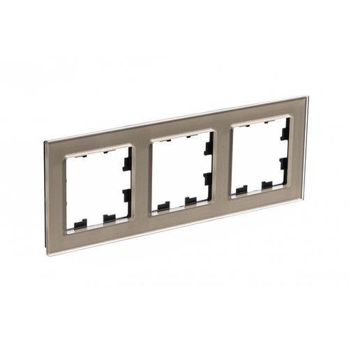 ATN320503 | ATLASDESIGN NATURE 3-постовая РАМКА, ОРГАНИЧЕСКОЕ СТЕКЛО ШАМПАНЬ Systeme Electric
