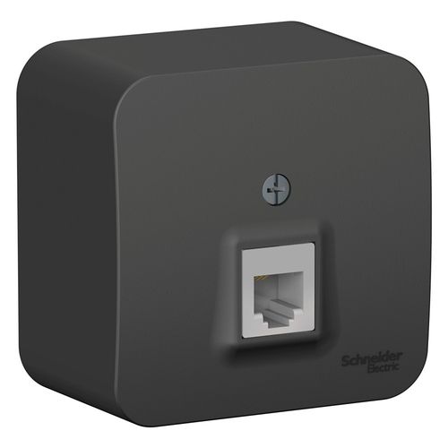 BLNIA011006 | BLANCA О/У РОЗЕТКА телефонная RJ11 ИЗОЛ.ПЛ.,АНТРАЦИТ Systeme Electric
