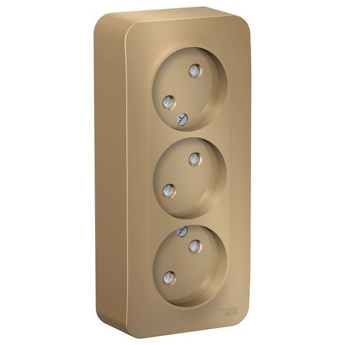 BLNRA001314 | BLANCA О/У РОЗЕТКА 3-я без заземл. со шторк. ИЗОЛ.ПЛ.,16А,250В, ТИТАН Systeme Electric
