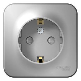 BLNRA011103 | BLANCA О/У РОЗЕТКА с заземлением со шторками, 16А, 250В, АЛЮМИНИЙ Systeme Electric
