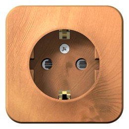 BLNRA011105 | BLANCA О/У РОЗЕТКА с заземлением со шторками, 16А, 250В, ЯСЕНЬ Systeme Electric
