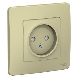 BLNRS000117 | BLANCA С/У РОЗЕТКА без заземления со шторками, 16А, 250В, БЕЖЕВЫЙ Systeme Electric

